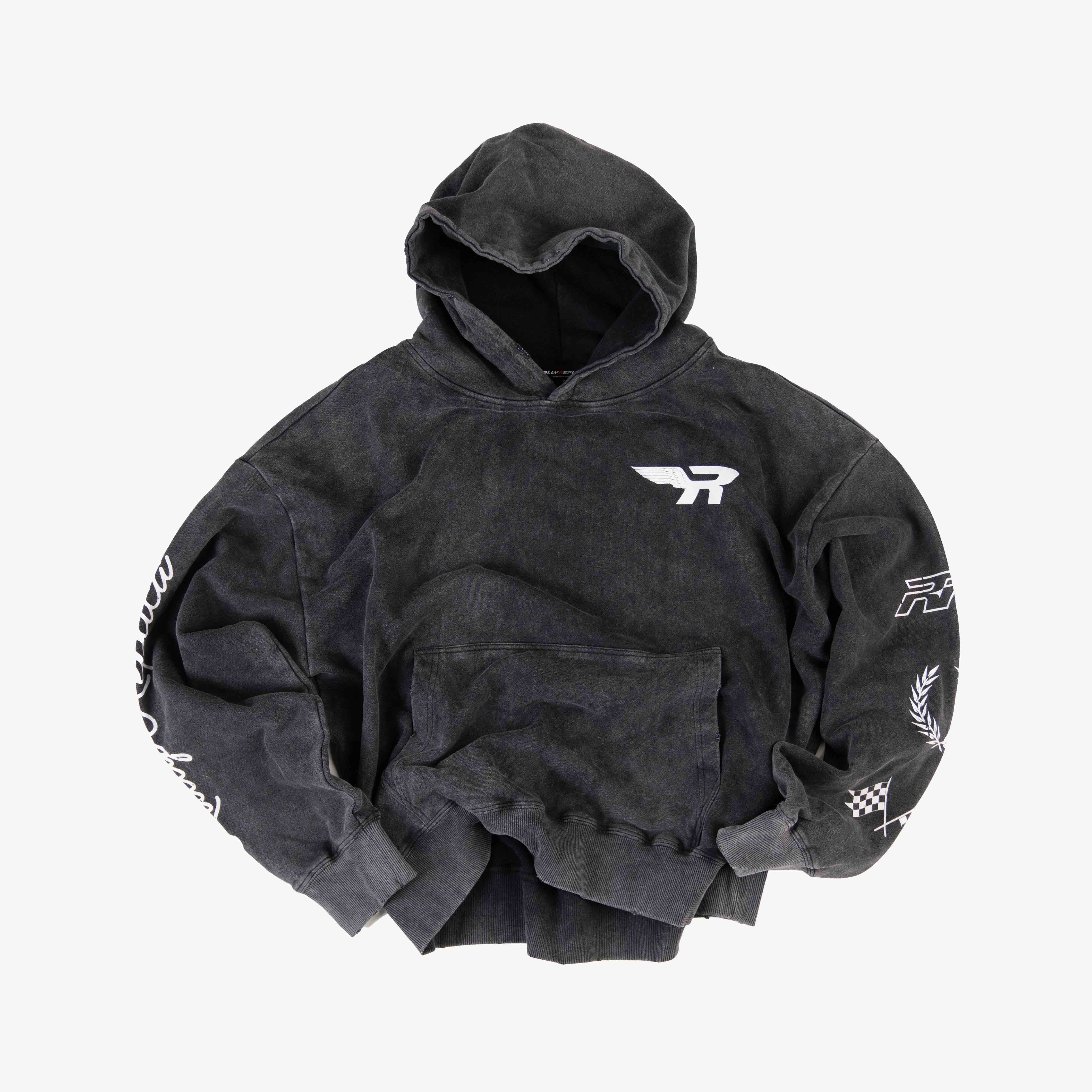 Victory Lap Hoodie - Washed Black (Pre-Order)