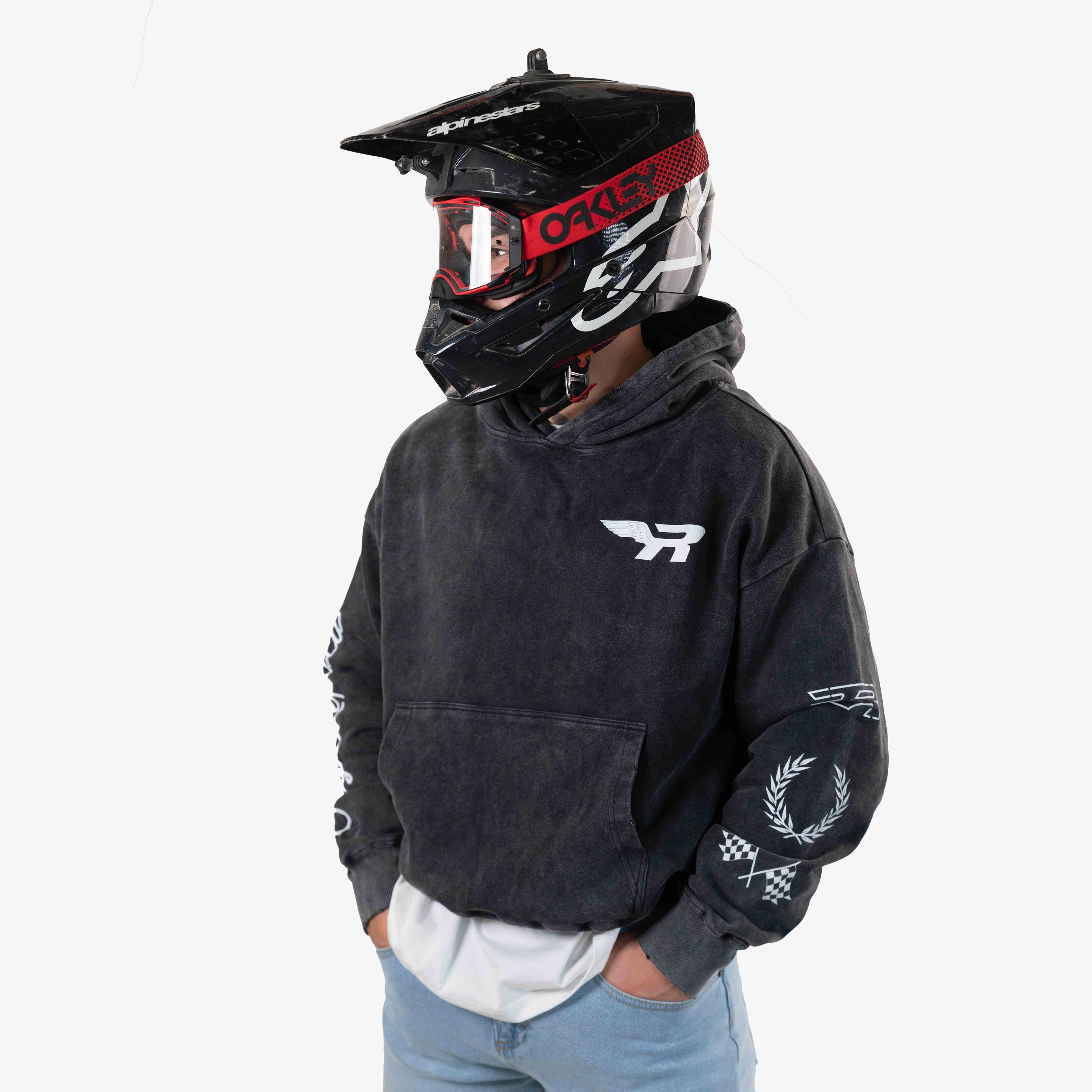 Victory Lap Hoodie - Washed Black (Pre-Order)